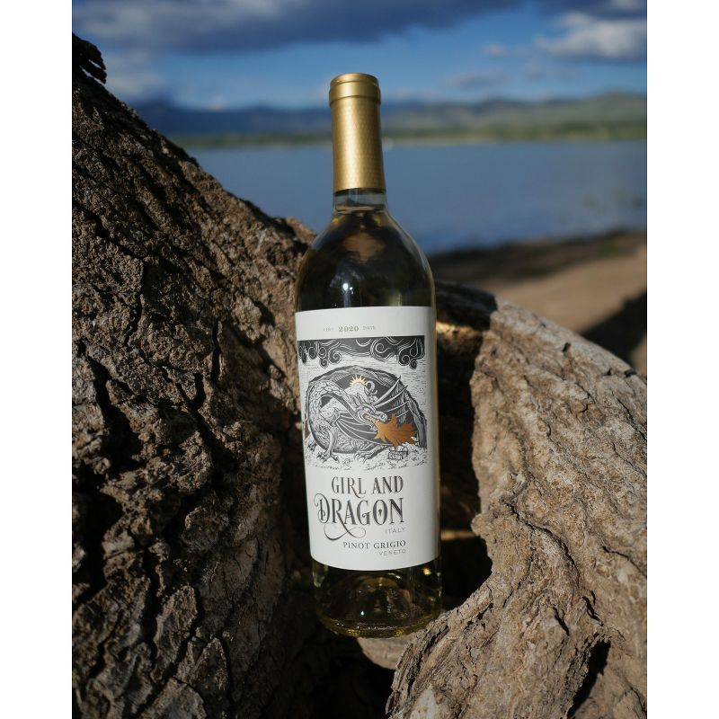 The Girl &#38; The Dragon Pinot Grigio White Wine - 750ml Bottle, 4 of 5