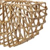Storied Home Woven Cane Wall Pocket Natural: Iron Frame, Abstract Modern Decor, Dry Dust Care - 4 of 4