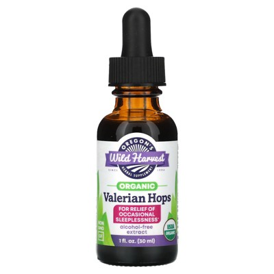 Oregon's Wild Harvest Organic Valerian Hops, 1 fl oz (30 ml)