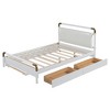 KIGFTSOD Queen Size Wooden Storage Platform Bed, with 2 Big Drawers, T-XL Size Trundle - 4 of 4