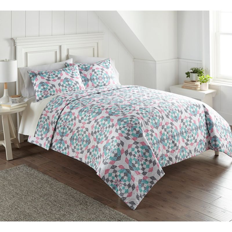 Seersucker 6-in-1 Premium Quilt Set by Shavel Home Products, 3 of 8