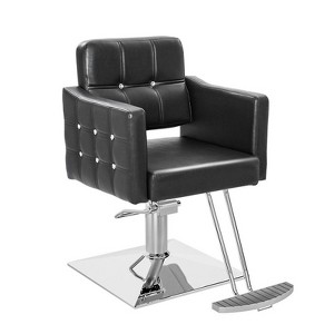 Karl Home Pink Heavy Duty Hydraulic Hair Stylist Salon Chair wiht Diamond Accents - 1 of 4