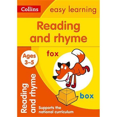 Reading and Rhyme: Ages 3-5 - (Collins Easy Learning Preschool) by  Collins Uk (Paperback)