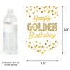 Big Dot of Happiness Golden Birthday - Birthday Party Bunting Banner - Party Decorations - Happy Birthday - 2 of 4