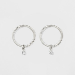 Circle Hoop Earrings - A New Day Silver, Women