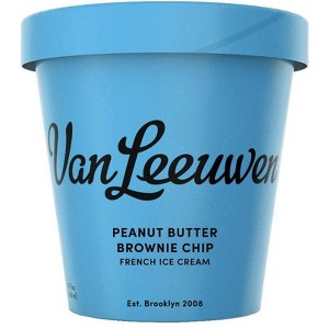 Van Leeuwen Peanut Butter Brownie Chip Ice Cream - 14oz - 1 of 4