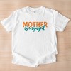 Mother Is Engaged Puff/Glitter - Womens Garment Dyed Tee - 3 of 4