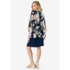 Roaman's Women's Plus Size Necklace Jacket Dress - 3 of 4