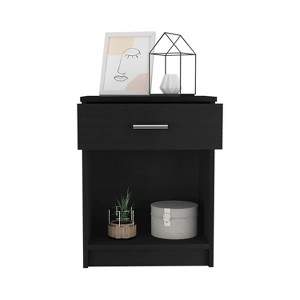 NicBex Nightstand with Bottom Storage Shelf and Drawer,Modern Bedside Table Storage Cabinrt for Bedroom,Living Room - 1 of 4