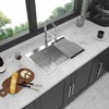 33x22 inch Kitchen Sink Drop In 16 Gauge Stainless Steel 33in Single Bowl Topmount Kitchen Sink Basin - 3 of 4