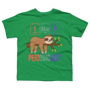 Boy's Design By Humans Funny Science Sloth i Nap Periodic Sloths Lovers By yargic T-Shirt - 1 of 3