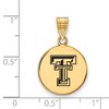 Black Bow Jewelry 14k Yellow Gold Plated Sterling Silver Texas Tech Red Raiders NCAA Medium Pendant - 2 of 3