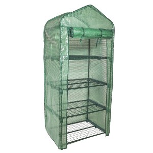 Garden Elements Personal Plastic Indoor Standing Greenhouse, Frost Protection - 1 of 4