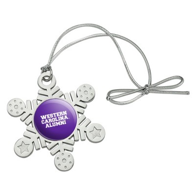 Western Carolina Alumni Metal Snowflake Christmas Tree Holiday Ornament