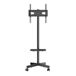 VEVOR Mobile TV Stand, Mobile TV Cart for 23 to 60 inch TVs, Height Adjustable Portable TV Stand with Wheels, with A Tray for Audio-Visual Devices - 1 of 4