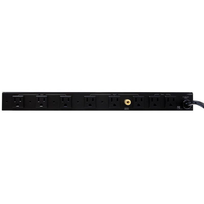 Stage Right by Monoprice 15A Power Conditioner and Sequencer with 8 Outlets and 3 Zones, 3 of 5