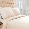 Flannel Cotton Modern Solid Fuzzy Duvet Cover Set With Pillow Shams by Blue Nile Mills - 2 of 4