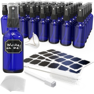 Nevlers Leakproof Cobalt Blue Glass Spray Bottles - 2oz (Pack of 48)