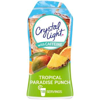 Crystal Light Caffeine Tropical Paradise Punch Liquid Drink Mix - 1.62 fl oz Bottle