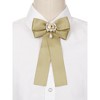 Elerevyo Women's Brooch Bowknot Costume Bow Tie with Beads - 4 of 4
