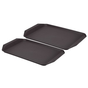 Unique Bargains Plastic Non-Slip Reusable Serving Trays - 1 of 4