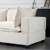 TIRAMISUBEST Modular Sectional Sofa with Movable Storage Ottoman, U-Shaped Chenille Oversized Couch - 4 of 4
