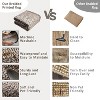 Washable Rug for Living Room Non-Slip Non-Shedding Bordered Carpet, Low Pile Stain-Resistant Carpet, Washable Modern Braided Print Area Rug - 3 of 4