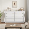 6-Drawer Dresser for Bedroom, 47.2" Wide Freestanding Wooden Storage Chest, Modern Closet Organizer Cabinet for Living Room, Entryway & Hallway - 3 of 4