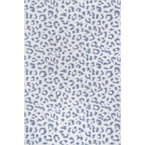 Nuloom Leopard Print Area Rug 8x10, Blue : Target