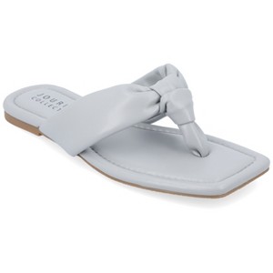 Journee Collection Womens Ares Light Puff Flip Flop Sandals - 1 of 4