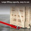 Heavy Duty Crowbar，Steel Handle Pry Bar with Wheels, Large Wrecking Bar Demolition Tool for Heavy Duty Equipment Handling, Pallet Buster Breaker - 2 of 4
