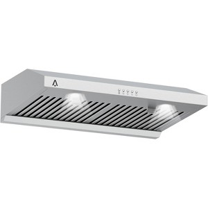 30 in. Stainless Steel Built-In/Insert Range Hoods with 400 CFM Suction Power, Push Button Control, LED Light, Baffle Filter, Ducted/Ductless - 1 of 4