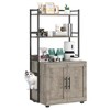 Cat Litter Box Enclosure with Shelf Storage - Versatile Cat Furniture, Enclosed Cat, Enhanced Privacy, Reduced Odor, Indoor Cat Cabinet - 2 of 4