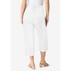 Roaman's Women's Plus Size Complete Cotton Straight Leg Capri - 3 of 4