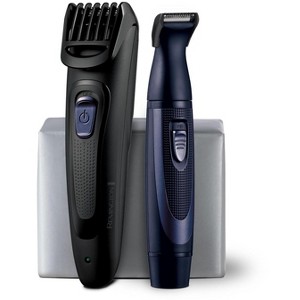 Remington Rechargeable Beard Trimmer Kit for Mustaches, Nose Hair, and Light Detailing and Grooming with Bonus  Battery Nose Trimmer - 1 of 4