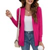 Imily Bela Womens Knit Open Front Long Sleeve Cardigan Sweater with Pockets - 2 of 4