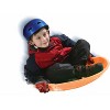 Emsco ESP Day Glow Super V Saucer Disc Sled - Neon Orange - 2 of 3