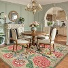 Rug Non-Slip Washable Low Pile Vintage Carpet Stain-Resistant Botanical Floor Mat for Entryway, Laundry Room Bathroom - 2 of 4