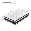 GDFStudio Cecil 12" Breathable Memory Foam Knitted Cover Individual Pocket  Hybrid Mattress with Euro Top - 2 of 4
