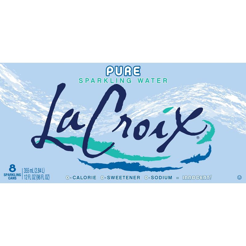 LaCroix Sparkling Water Pure - 8pk/12 fl oz Cans, 5 of 11