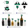 Big Dot of Happiness Green Grad - Best is Yet to Come - DIY Grad Cap Green Graduation Party Bottle Topper Decorations - Set of 20 - 3 of 4
