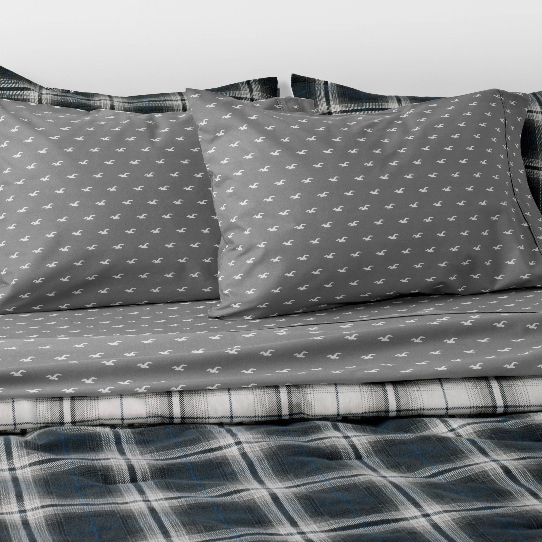 Percale Seagull Sheet Set Gray - The Hollister Collection at Target