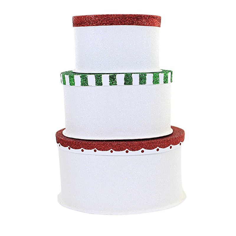 4.5 Inch Sweet Tidings Christmas Boxes North Pole Cocoa Flour Sugar Decorative Boxes, 3 of 4