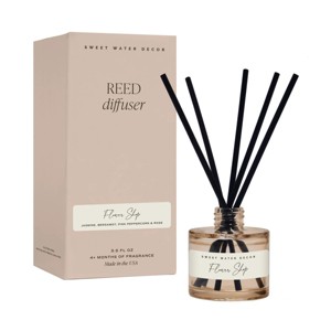 Sweet Water Decor Flower Shop Tinted Glass Reed Diffuser - 3.5oz - 1 of 3