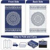 Outdoor Camping Rugs Patios Clearance Plastic Straw Rug Weatherproof Reversible Mats Large Floor Mat - 4 of 4