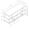 CAVINAS TV Stand with 2 Drawers and Open Storage Minimalist Entertainment Center Media Console for Living Room - 3 of 4