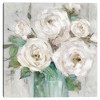 35" x 35" Cottage Whites by Sally Swatland Unframed Wall Canvas - Masterpiece Art Gallery: Botanical Theme, Modern Decor - image 2 of 4