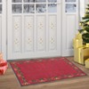 Christmas Runner Rug Solid Non-Slip Washable Christmas Kitchen Rug Holiday Decor Carpet for Dining Room Nursery Office - 2 of 4