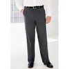 KingSize Men's Big & Tall Relaxed Fit Wrinkle-Free Expandable Waist Plain Front Pants - 4 of 4