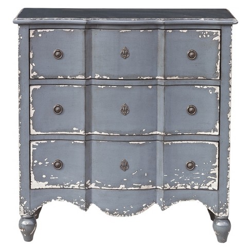 Pulaski 4 Drawer Chest In Distressed White Dressers Chests Of